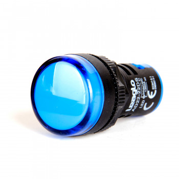 AD22-22DS--23B 22mm Yuvarlak Gövdeli Plastik Sinyal Lambası Mavi LED Işıklı 24V AC /DC AD22-22DS--23B 22mm Yuvarlak Gövdeli Plastik Sinyal Lambası Mavi LED Işıklı 24V AC /DC