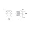 3102-10SL-4P Makine Tipi 2Pin Erkek Askeri Konnektör 