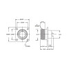 3102-22-14P Makine Tipi 19Pin Erkek Askeri Konnektör