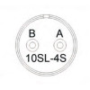 3106-10SL-4S 2 Pinli Kablo Tipi (Seyyar) Dişi Askeri Konnektör