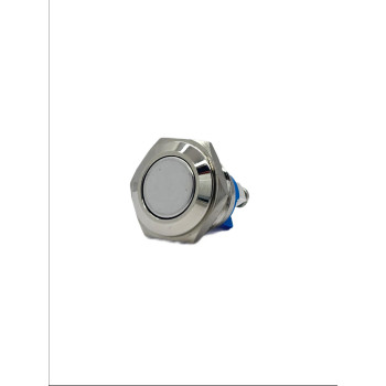 EGS16-211 16mm Düz Kafa Yaylı Metal Buton