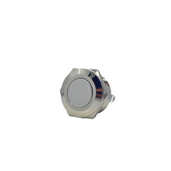 EGS22-211 22mm Düz Kafa Yaylı Metal Buton