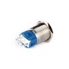 EGT16-371-BD 16mm Düz Kalıcı (Anahtarlı) Mavi Işıklı Metal Buton