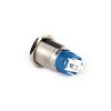 EGT16-371-BD 16mm Düz Kalıcı (Anahtarlı) Mavi Işıklı Metal Buton