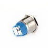 EGT22-271-P-BD 22mm Düz Yaylı Mavi Power Işıklı Metal Buton