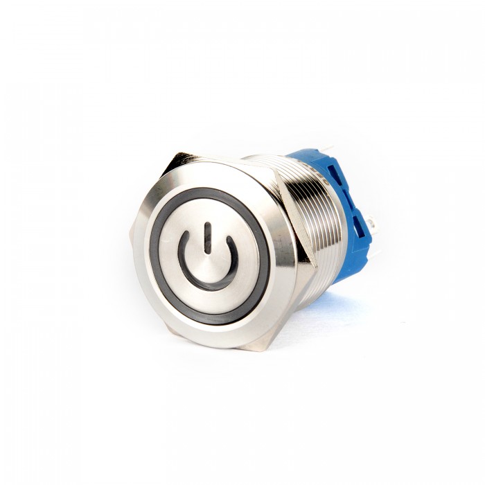 EGT22-371-P-RD 22mm Düz Kalıcı (Anahtarlı) Kırmızı Power Işıklı Metal Buton EGT22-371-P-RD 22mm Düz Kalıcı (Anahtarlı) Kırmızı Power Işıklı Metal Buton