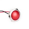 G22-170LT-RD 22mm Metal Sinyal Lambası 15cm Kablolu 6-24V Kırmızı G22-170LT-RD 22mm Metal Sinyal Lambası 15cm Kablolu 6-24V Kırmızı