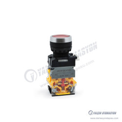 GR22-2711-R2 Kırmızı Led Işıklı 220V Yaylı Buton 1NO-1NC Kontaklı (LA38 Serisi) GR22-2711-R2 Kırmızı Led Işıklı 220V Yaylı Buton 1NO-1NC Kontaklı (LA38 Serisi)
