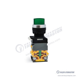 GR22-4711-0-G2 Yeşil 220VAC Işıklı Yaylı 0-1 Mandal Buton 1NO-1NC Kontaklı (LA38 Serisi) GR22-4711-0-G2 Yeşil 220VAC Işıklı Yaylı 0-1 Mandal Buton 1NO-1NC Kontaklı (LA38 Serisi)