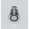 J19-272-GD 19mm Metal Yeşil LED Işıklı Yaylı Buton 