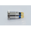 J19-272-GD 19mm Metal Yeşil LED Işıklı Yaylı Buton 