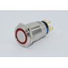 J19-272-RD 19mm Metal Kırmızı LED Işıklı Yaylı Buton 