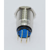 J19-272-RD 19mm Metal Kırmızı LED Işıklı Yaylı Buton 
