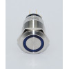 J19-372-BD 19mm Metal Mavi LED Işıklı Kalıcı Buton