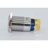 J19-372-BD 19mm Metal Mavi LED Işıklı Kalıcı Buton