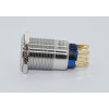 J19-372-GD 19mm Metal Yeşil LED Işıklı Kalıcı Buton 