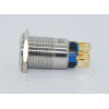 J19-372-WD 19mm Metal Beyaz LED Işıklı Kalıcı Buton 