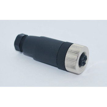 SL012-F05S  M12 Düz 5 Pinli Dişi Konnektör