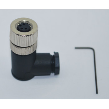 SL08-F04D  M8 4 Pin 90° Dişi Konnektör