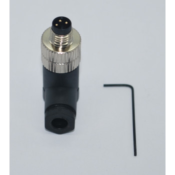 SL08-M03D  M8 3 Pin 90° Erkek Konnektör