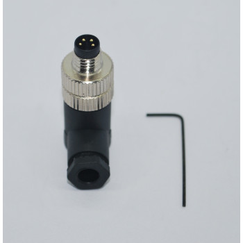 SL08-M04D  M8 4 Pin 90° Erkek Konnektör