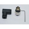 SL08-M04D  M8 4 Pin 90° Erkek Konnektör