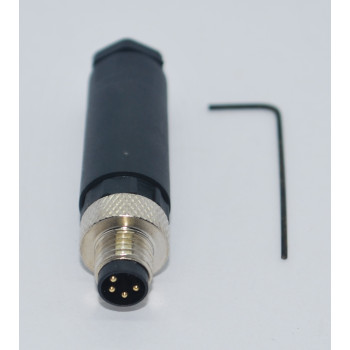 SL08-M04S  M8 4 Pin Düz Erkek Konnektör