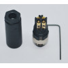 SL08-M04S  M8 4 Pin Düz Erkek Konnektör