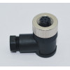 SL12-F08D  M12 90° 8 Pinli Dişi Konnektör