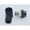 SL12-M04D  M12 90° 4 Pinli Erkek Konnektör
