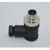 SL12-M05D  M12 90° 5 Pinli Erkek Konnektör