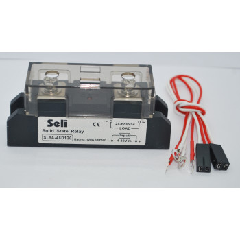 SLYA-48D120 Tek Fazlı Modül Tip Monofaze 120A  SSR Giriş: 4-32VDC Çıkış: 24-680VAC 