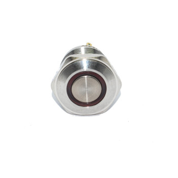 EG16-271-RD 16mm Kırmızı Işıklı Kısa Gövde Yaylı Metal Buton EG16-271-RD 16mm Kırmızı Işıklı Kısa Gövde Yaylı Metal Buton