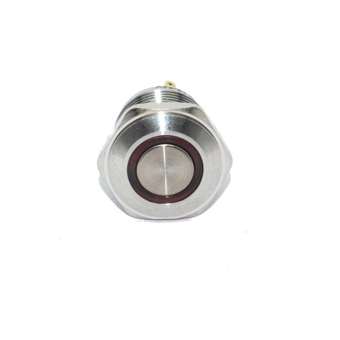 EG16-271-RD 16mm Kırmızı Işıklı Kısa Gövde Yaylı Metal Buton EG16-271-RD 16mm Kırmızı Işıklı Kısa Gövde Yaylı Metal Buton
