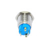 EG16-371-RD 16mm Kırmızı Işıklı Kısa Gövde Kalıcı (Anahtarlı) Metal Buton