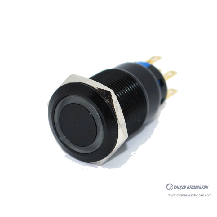 J19-272-AK-WD 19mm Metal Beyaz LED Işıklı Yaylı Buton – BUTTO J19-272-AK-WD 19mm Metal Beyaz LED Işıklı Yaylı Buton – BUTTO