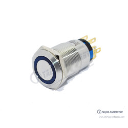 J19-272-BD 19mm Metal Mavi LED Işıklı Yaylı Buton J19-272-BD 19mm Metal Mavi LED Işıklı Yaylı Buton