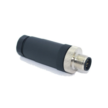 SL012-M08S  M12 Düz 8 Pinli Erkek Konnektör