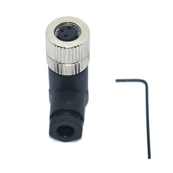 SL08-F03D  M8 3 Pin 90° Dişi Konnektör
