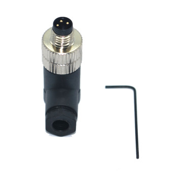 SL08-M03D  M8 3 Pin 90° Erkek Konnektör