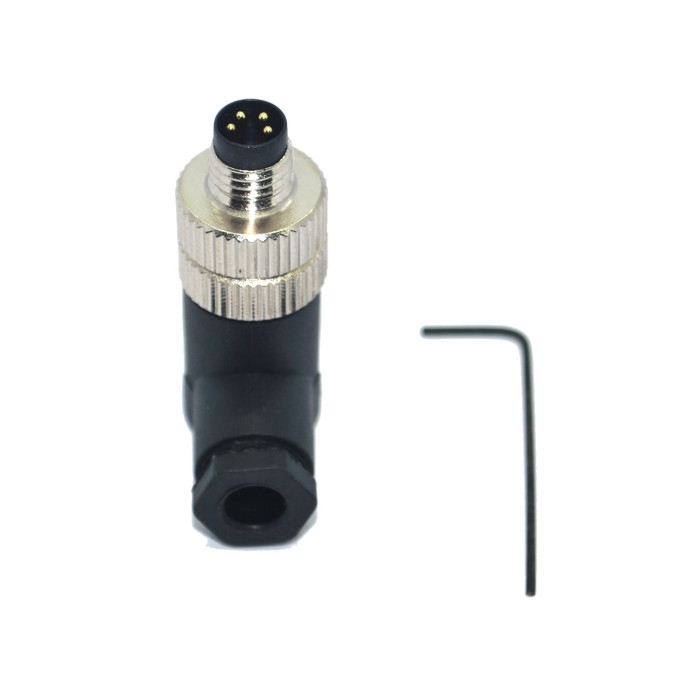 SL08-M04D M8 4 Pin 90° Erkek Konnektör SL08-M04D M8 4 Pin 90° Erkek Konnektör