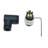 SL08-M04D M8 4 Pin 90° Erkek Konnektör SL08-M04D M8 4 Pin 90° Erkek Konnektör
