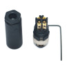 SL08-M04S  M8 4 Pin Düz Erkek Konnektör