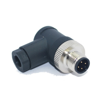 SL12-M04D M12 90° 4 Pinli Erkek Konnektör SL12-M04D M12 90° 4 Pinli Erkek Konnektör