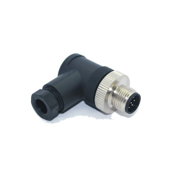 SL12-M08D M12 90° 8 Pinli Erkek Konnektör SL12-M08D M12 90° 8 Pinli Erkek Konnektör
