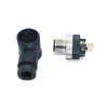 SL12-M08D M12 90° 8 Pinli Erkek Konnektör