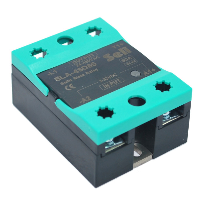 SLA-48D80 Tek Fazlı Monofaze 80Amper SSR DC-AC SLA-48D80 Tek Fazlı Monofaze 80Amper SSR DC-AC