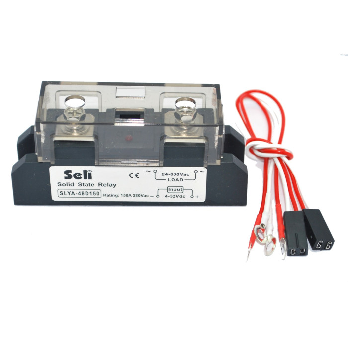 SLYA-48D150 Tek Fazlı Modül Tip Monofaze 150A SSR Giriş: 4-32VDC Çıkış: 24-680VAC SLYA-48D150 Tek Fazlı Modül Tip Monofaze 150A SSR Giriş: 4-32VDC Çıkış: 24-680VAC