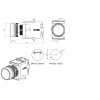 SD22-2710-YA2 22mm Delik Çapına Uyumlu Plastik Gövdeli Sarı 220V AC Işıklı Yaylı Buton 1NO IP65 teknik çizim ve ölçüleri SD22-2710-YA2 22mm Delik Çapına Uyumlu Plastik Gövdeli Sarı 220V AC Işıklı Yaylı Buton 1NO IP65 teknik çizim ve ölçüleri
