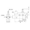 CZ-6002 Yatay Makaralı Pimli Limit Switch 1NO+1NC teknik çizim ve ölçüleri CZ-6002 Yatay Makaralı Pimli Limit Switch 1NO+1NC teknik çizim ve ölçüleri